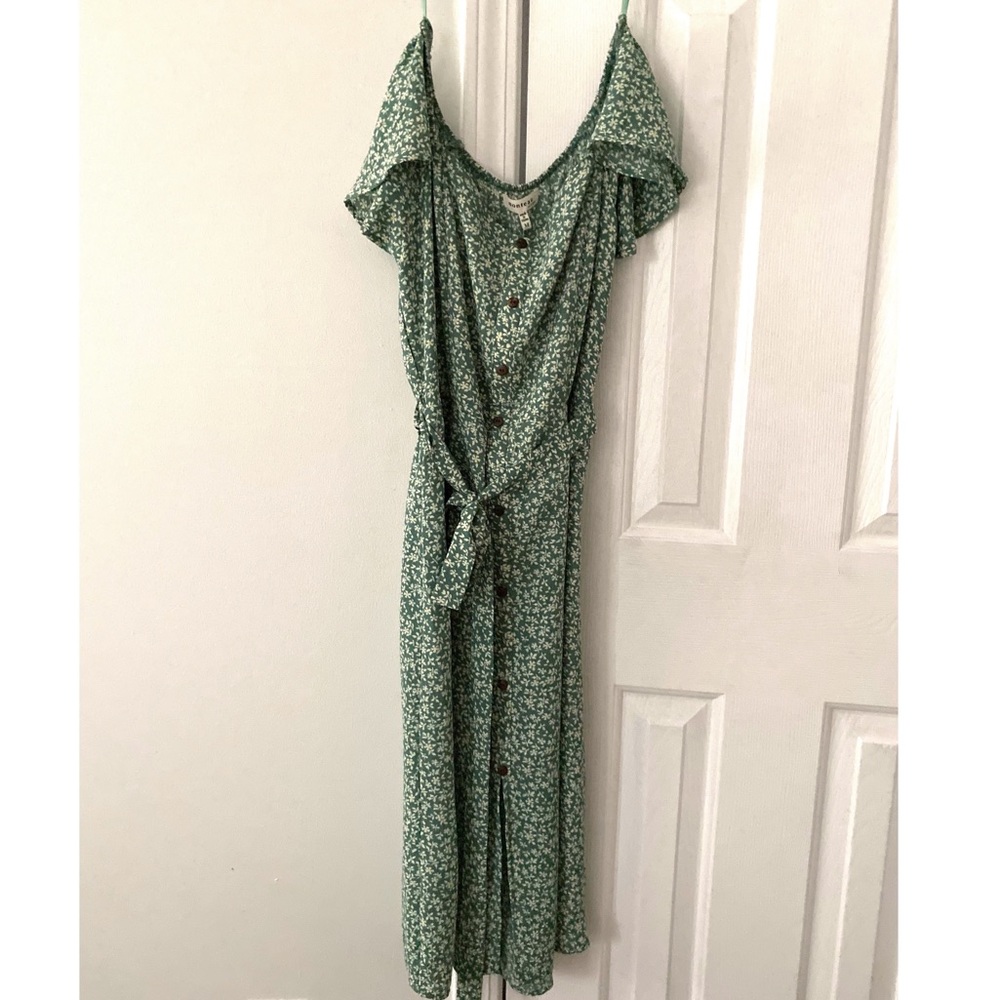 Monteau off the shoulder dress